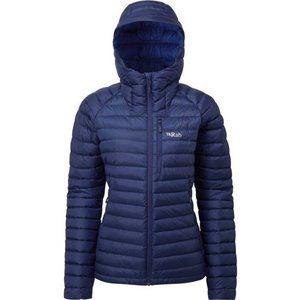 Rab Microlight Alpine Hooded Puffy Down Jacket in Alpine Blue & Midnight